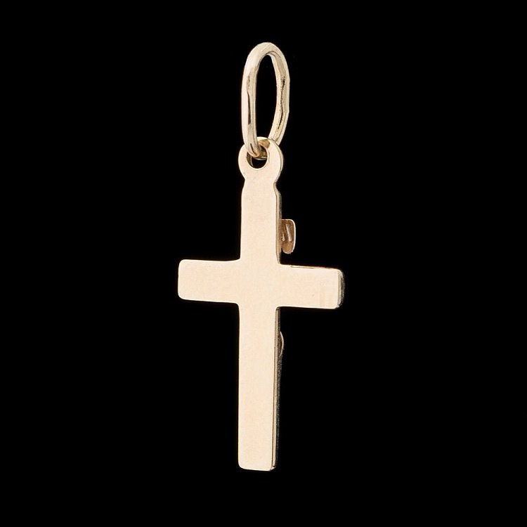 Золотой детский крестик с распятием п02101 от ювелирного магазина Оникс - 1