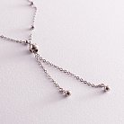 Срібний браслет з сердечком (фіаніти) 141251 от ювелирного магазина Оникс - 3