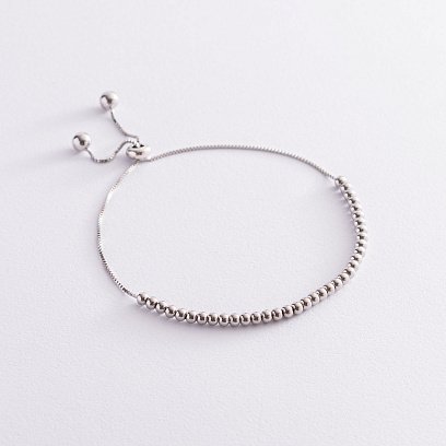 Серебряный браслет "Шарики" 141555