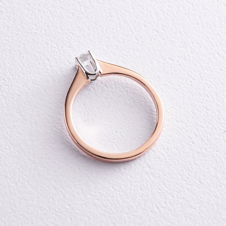 Помолвочное золотое кольцо с бриллиантом 218612421 от ювелирного магазина Оникс - 3