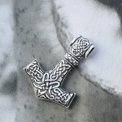Серебряная подвеска "Молот Тора" 132748 №22