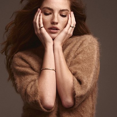 Золотий браслет "Кубики - кульки" б05397 №2