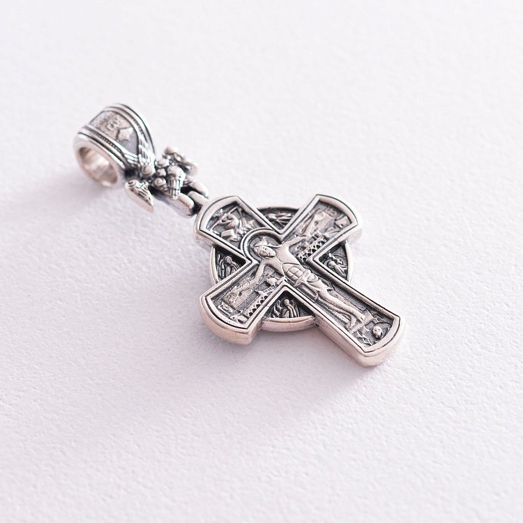 Православний хрест "Розп'яття. Різдво Христове" 131625 від ювелірного магазину Онікс - 3