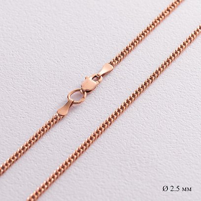 Золотий ланцюжок (панцирне плетіння 2.5 мм) ц00039-2.5