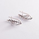 Серебряные серьги " Крылья" 12112 от ювелирного магазина Оникс - 2