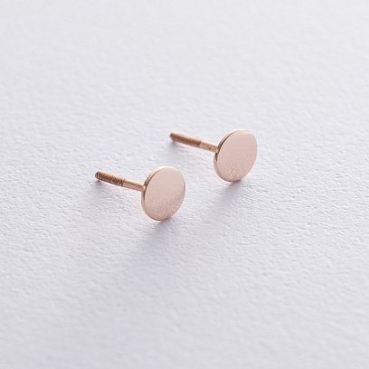 Золотые серьги-пусеты с05747