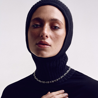 Серебряное колье "Фантазия" 181103 №3