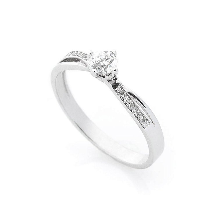 Золота заручальна каблучка (діаманти) кб0044 від ювелірного магазину Онікс