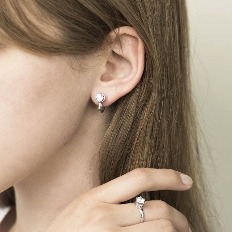 Золота заручальна каблучка (фіаніт) к02541 від ювелірного магазину Онікс - 1