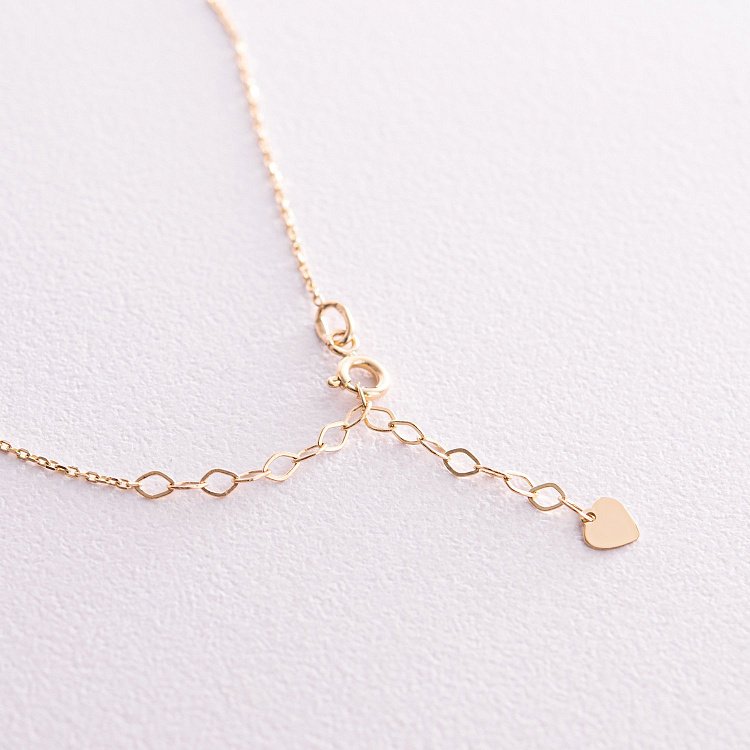 Кольє "Герб України - Тризуб" у жовтому золоті (маленький) кол02322 від ювелірного магазину Онікс - 5