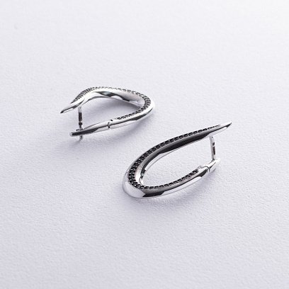 Золоті сережки "Грація" с08612 №3