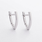 Серебряные серьги "Vivienne" 123589 от ювелирного магазина Оникс - 1