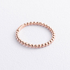 Каблучка "Кульки" у червоному золоті к08469 от ювелирного магазина Оникс