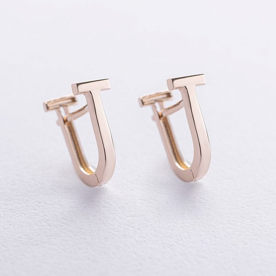 Серьги "Tina" в желтом золоте с08795