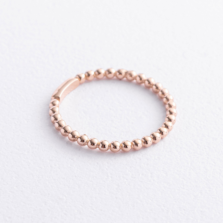 Каблучка "Кульки" у червоному золоті к08469 від ювелірного магазину Онікс