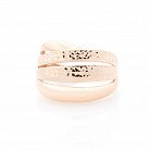 Золотое кольцо без камней к05739 от ювелирного магазина Оникс - 2