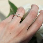 Золотое кольцо "Сердечко" к05541 от ювелирного магазина Оникс - 1