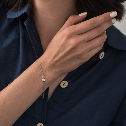 Браслет из белого золота б04175 №3