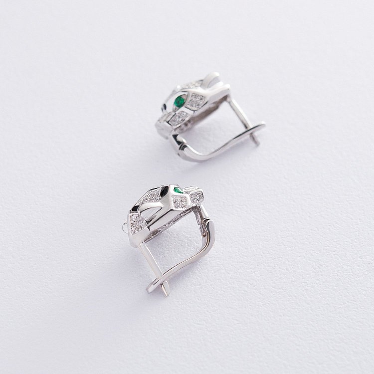 Золоті сережки "Тигрики" с06494 від ювелірного магазину Онікс - 2