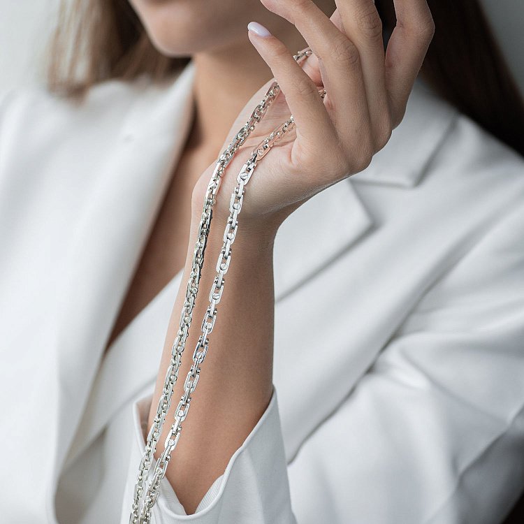 Срібний ланцюжок плетіння BARAKA (5мм) 15147 від ювелірного магазину Онікс - 3