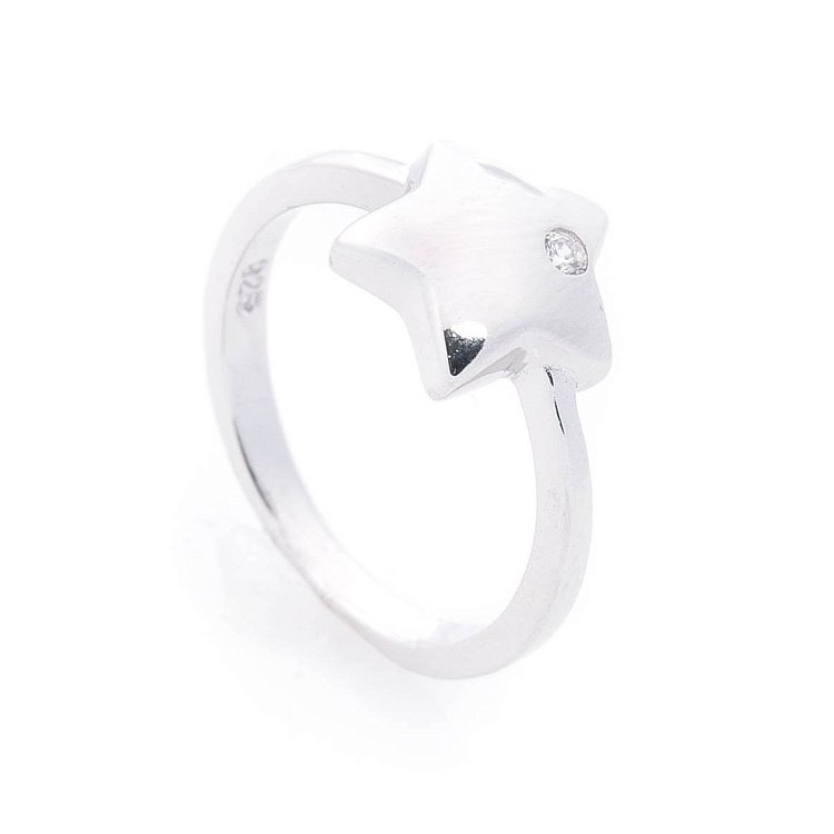 Срібний перстень "Зірочка" з фіанітом 112113 Срібний перстень "Зірочка" з фіанітом 112113 від ювелірного магазину Онікс