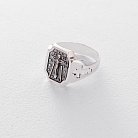 Серебряное кольцо с распятием (чернение) 112201 от ювелирного магазина Оникс - 4