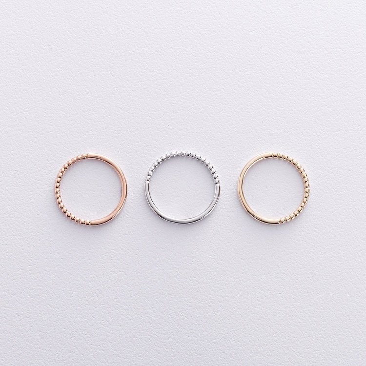 Шариковое кольцо "Одри" в желтом золоте к07597 от ювелирного магазина Оникс - 8