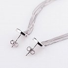 Жіночі срібні сережки 122041 от ювелирного магазина Оникс - 6