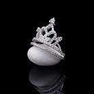 Срібний перстень "Корона" з фіанітами 111840 от ювелирного магазина Оникс - 1