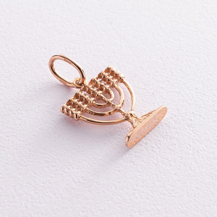 Золотая подвеска "Менора" п00117 от ювелирного магазина Оникс