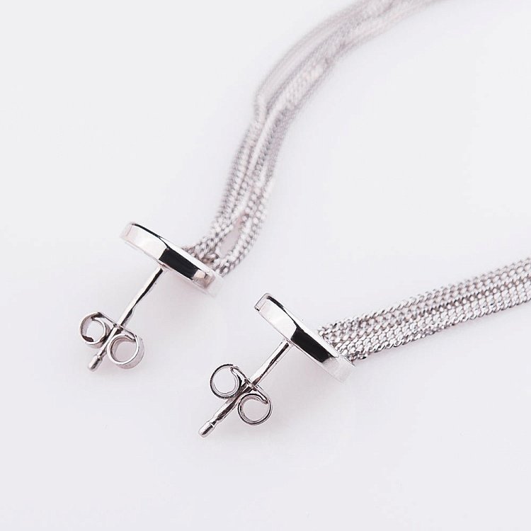 Жіночі срібні сережки 122041 від ювелірного магазину Онікс - 6