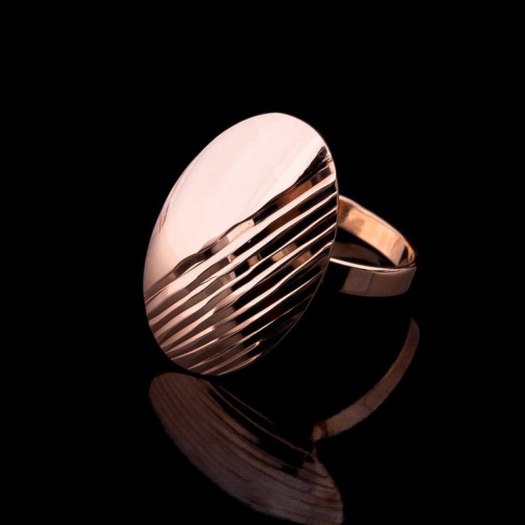 Золотое кольцо к01737 от ювелирного магазина Оникс - 1