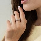 Серебряное кольцо "Шарики" 112533 от ювелирного магазина Оникс - 2