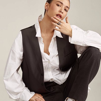 Срібна каблучка "Змія" 112663 №8