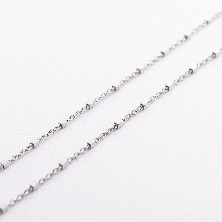 Серебряное колье "Кубики" 908-01596 от ювелирного магазина Оникс - 1