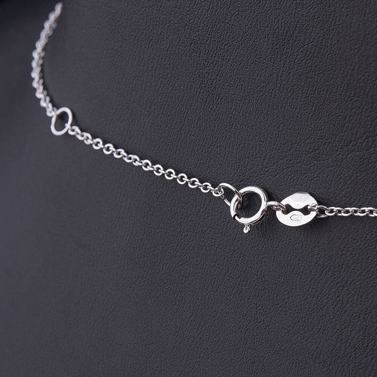 Серебряное колье "Бабочки" с фианитами 18226 от ювелирного магазина Оникс - 2