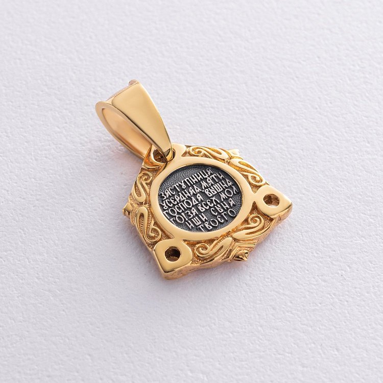 Срібна підвіска Казанської Божої Матері 131973 від ювелірного магазину Онікс - 1