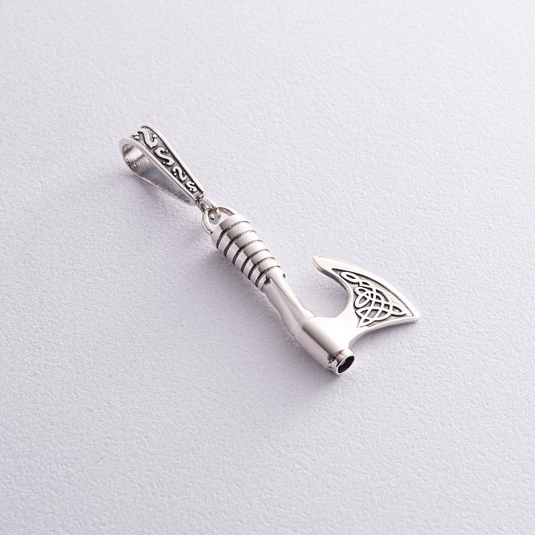 Срібний кулон "Секіра Перуна" 093 від ювелірного магазину Онікс - 10
