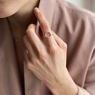Серебряное кольцо "Круг" 112280 от ювелирного магазина Оникс - 10
