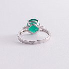 Серебряное кольцо (фианиты, агат) 1322/1р-GRAG от ювелирного магазина Оникс - 4