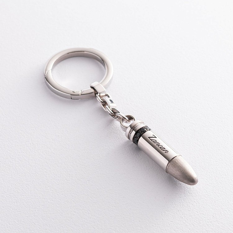 Чоловічий срібний брелок "Куля" Zancan EXP077 від ювелірного магазину Онікс