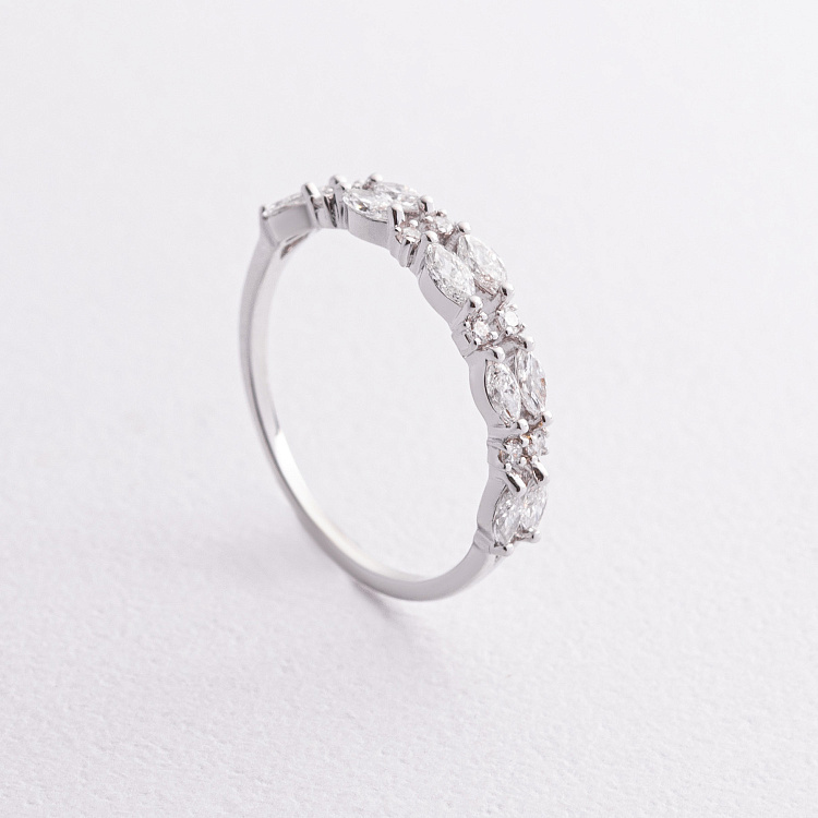 Золота каблучка з діамантами кб0616lg від ювелірного магазину Онікс