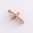 Золотий хрестик з діамантами пб0177cha от ювелирного магазина Оникс - 2