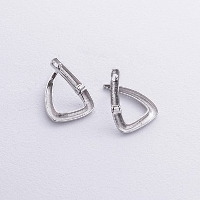 Сережки "Ember" у білому золоті с08766 №5