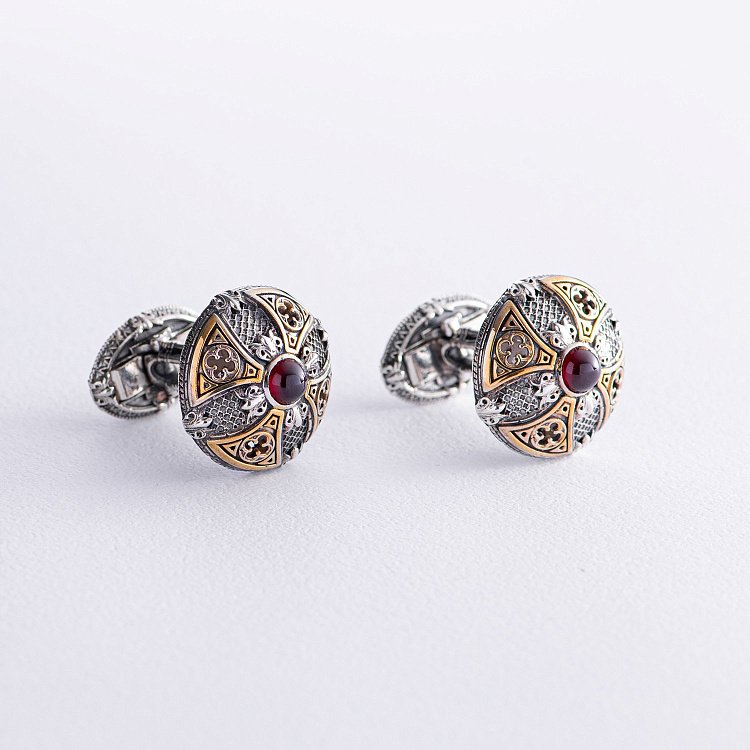 Срібні запонки "Gothic premium" zaponki2 від ювелірного магазину Онікс - 2