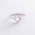 Золотое кольцо "Сердечко" с бриллиантом кб0502z от ювелирного магазина Оникс