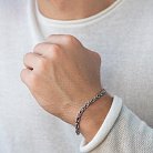 Чоловічий срібний браслет "Нескінченність" 141654 от ювелирного магазина Оникс - 1