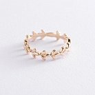 Золотое кольцо "Веточка" к06634 от ювелирного магазина Оникс