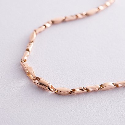 Колье - цепочка в красном золоте кол02375 №8