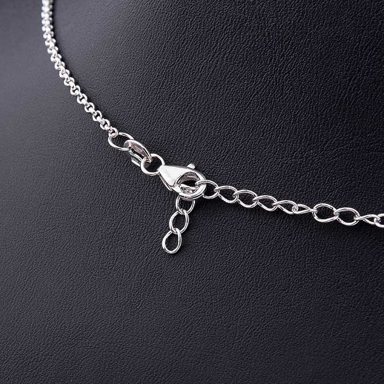 Серебряное колье с фианитами 18275 от ювелирного магазина Оникс - 2